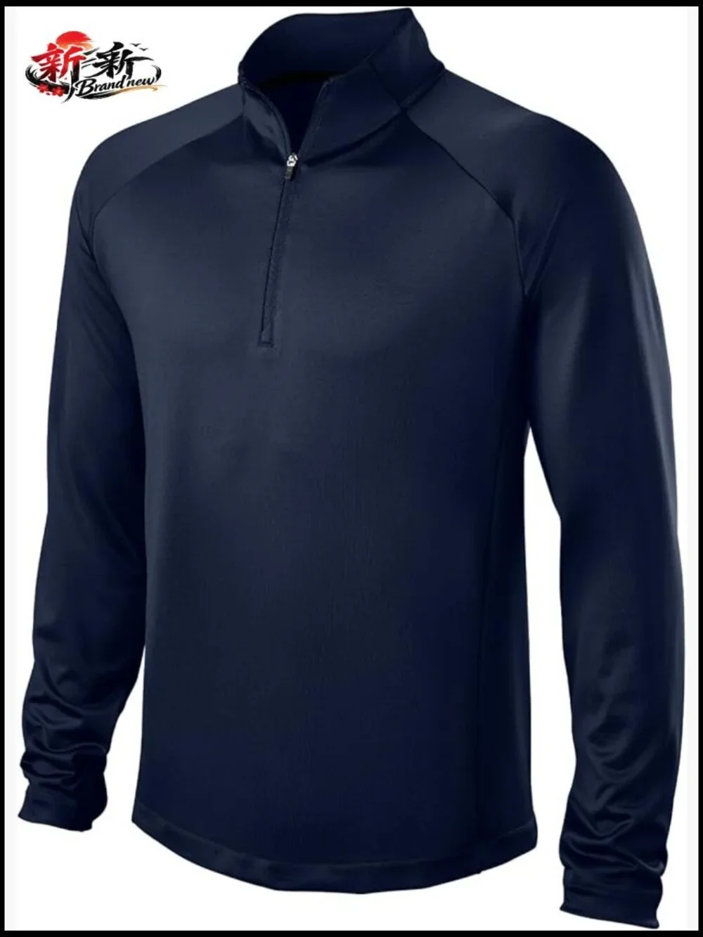 Men's Midweight Quarter Zip Pullover Athletic Fit Moisture Wicking